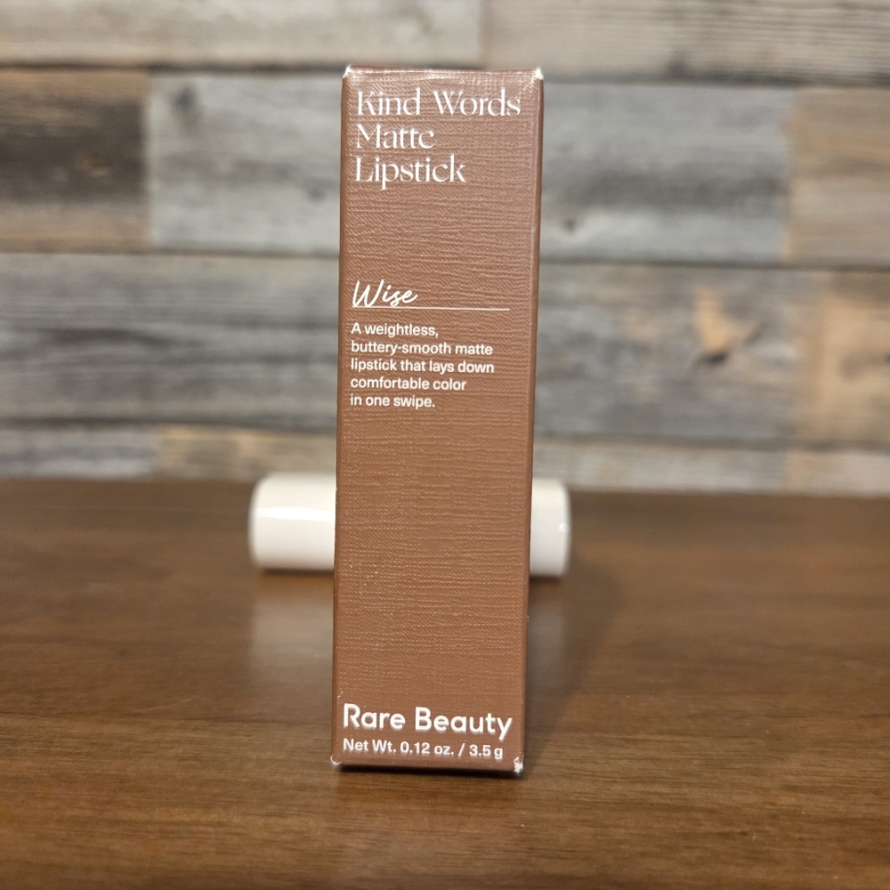 Rare Beauty- Kind Words Matte Lipstick Wise - Warm Brown Nude - Picture 8 of 13